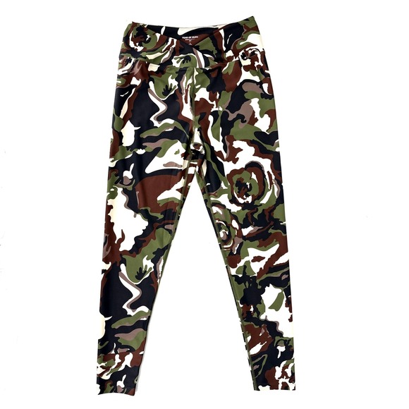 Year of Ours Pants - Year Of Ours Women Ankle Leggings Camo Print Size‎ Large Military Green NICE!
